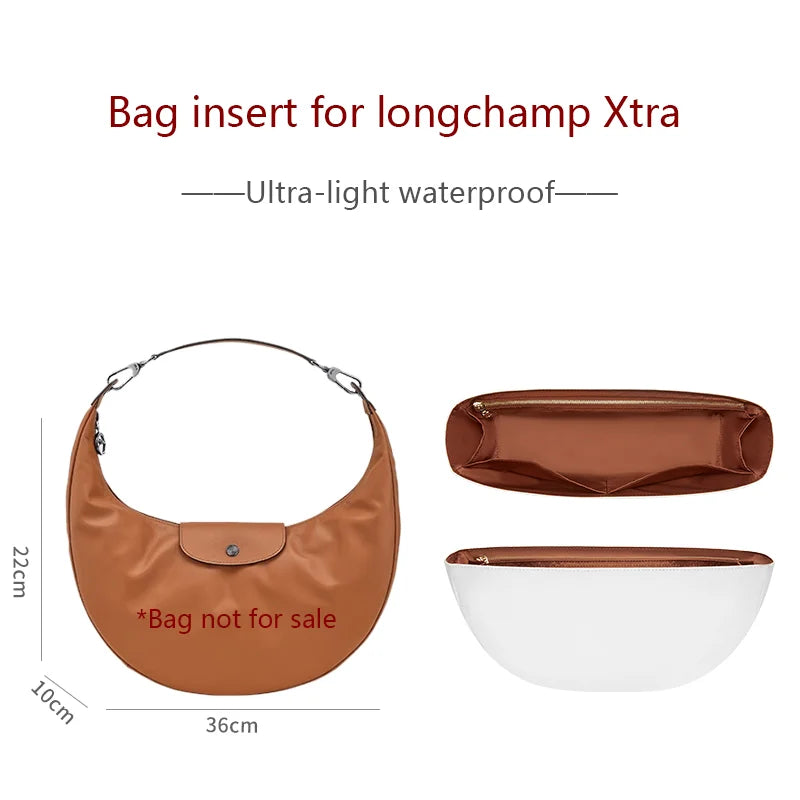 Bag Organizer Insert For Longchamp Xtra Handbag Bag Insert Storage Dupont Paper Bag Support Lightweight Bag Accessories