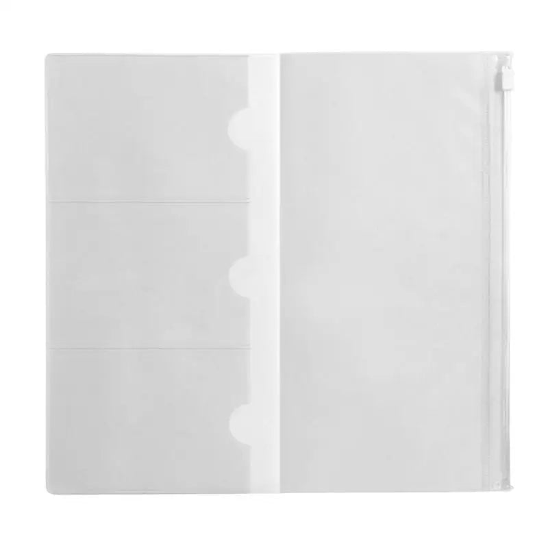 PVC Zipper Bag For Midori Travelers Notebook Journal Planner Accessory Card Holder Storage Standard/Pocket/Passport