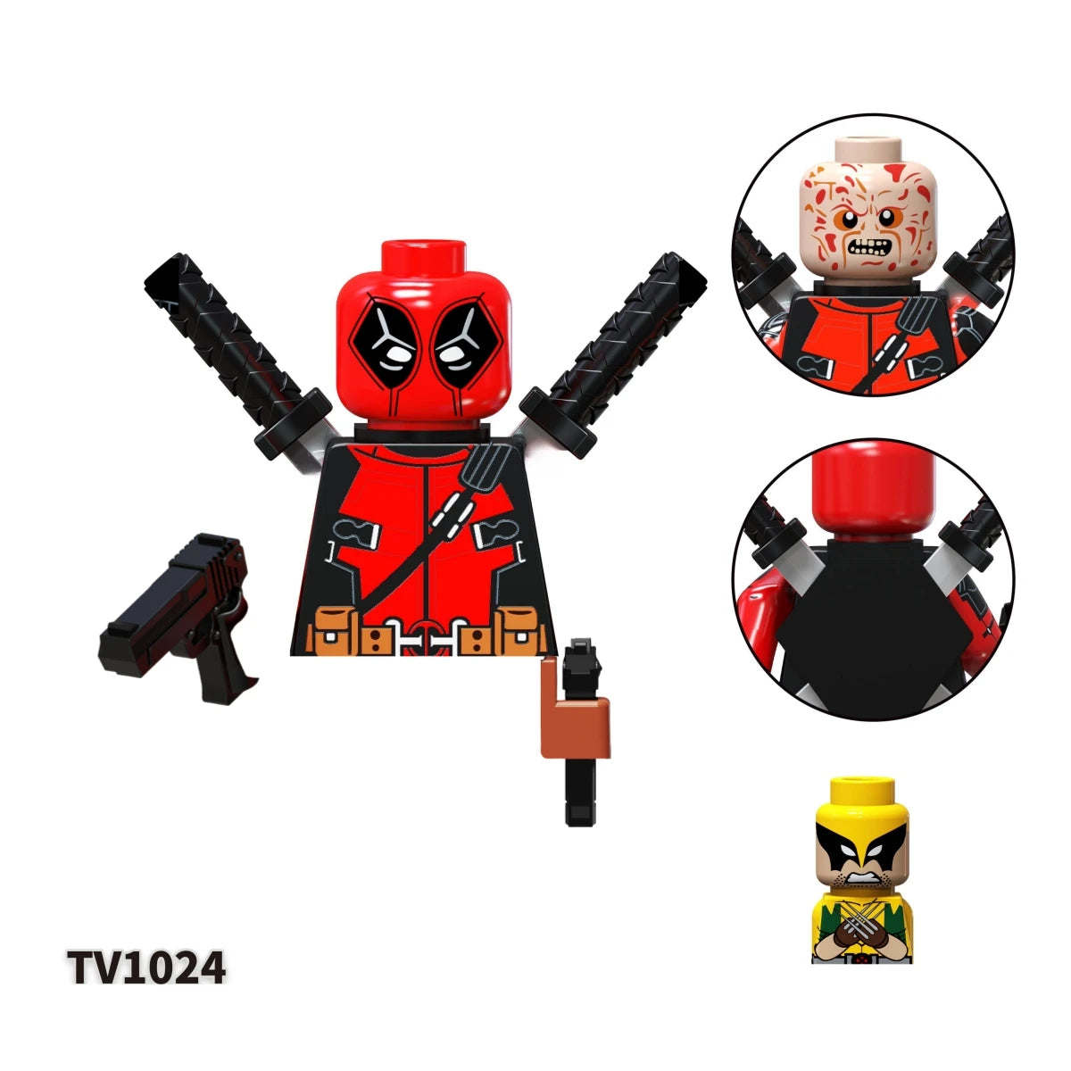 Blind Box Mini Building Blocks TV6203 Figures Big Goblin Spiderman Iron Man Venom Captain Hawk Deadpool Armor Christmas Gift Toy