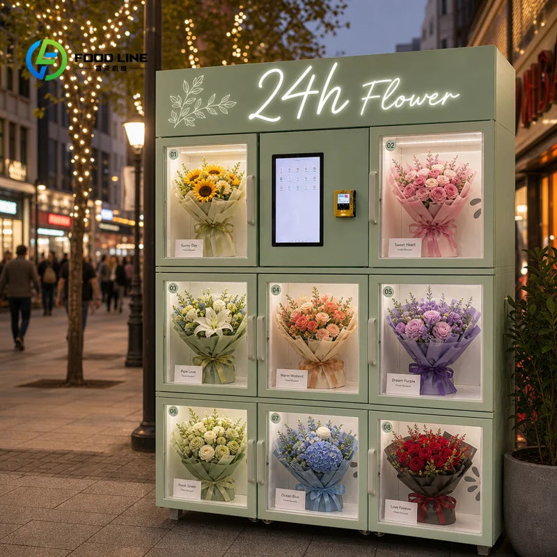 Customized Smart Automatic Flower Vending Machine for Sale Fresh Bouquet Dispenser Wholesale Price Buy Floral Kiosk