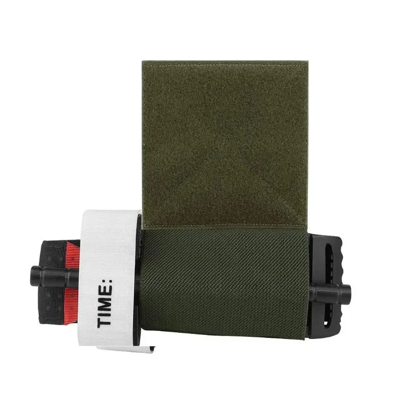 1/2pcs Elastic Tourniquet Holder with Hook & Loop Outdoor EDC Pouch Plate Carrier Chest Rig Vest Belt Carry EMT Storage Holder