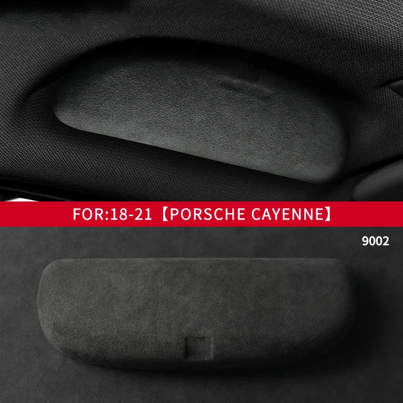 Super Suede Car Interior Refitted Roof Handle Glasses Case Sunglasses Box Storage Organizer For Porsche Palamera Cayenne Macan