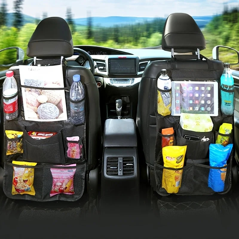 Back Seat Car Storage Box, Car Rear Seat, Car Seat Storage Box, Car Storage Bag, Car Seat Kick-Protection Cover Storage Bag