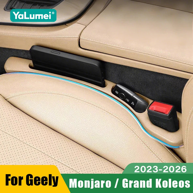 For Geely Monjaro KX11 Grand Koleos 2023 2024 2025 2026 Car Seat Leak Proof Strips Gap Side Seam Filler Storage Accessories