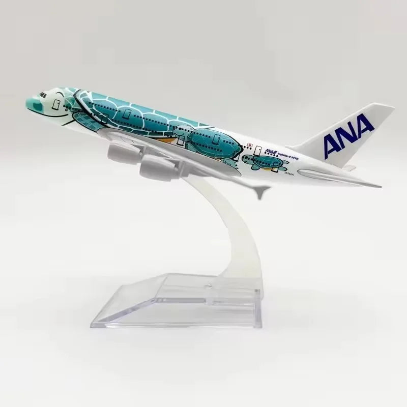 Emirates A380 Airplane Diecast Metal 1/400 Scale Aircraft 16CM Collectible Miniatures Model Planes Boys Toys Displays
