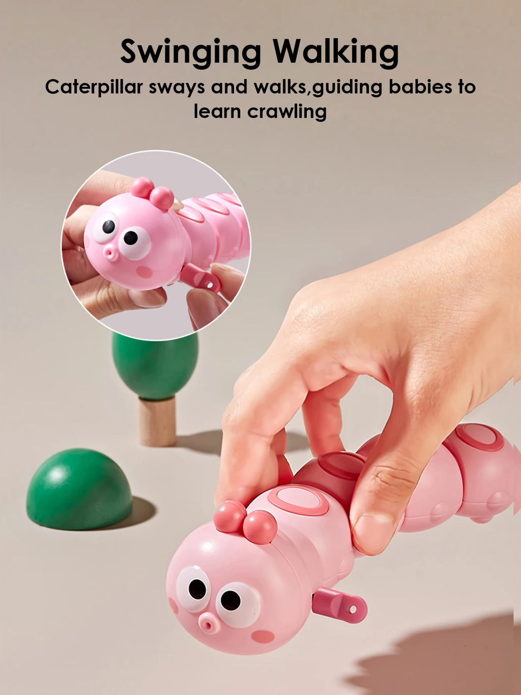 1pcs Cute and Fun Chained Caterpillar Toys for kids Crawling toy,Toy Children's gift,early education toys