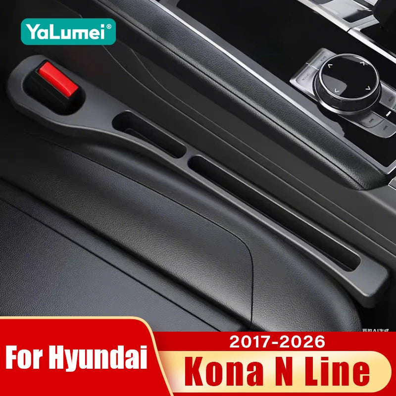 For Hyundai Kona N Line 2017 2018 2019 2020 2021 2022 2023 2024 2025 2026 Car Seat Leak Proof Strips Side Seam Storage