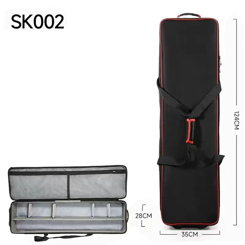 Professional Studio Flash Light Kit Rolling Suitcase Large/Medium/Small Photography Equipment Luggage Bag with Wheel Travel case