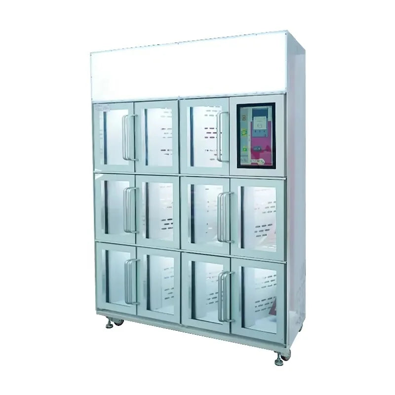 Refrigerated Fresh Flower Vending Machine Custom Small Coin Operated Commercial Device Equipped With Can Sealing Function