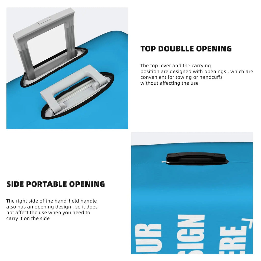 Custom Customize Logo Luggage Cover Elastic Your Design Here Travel Suitcase Protective Covers Suit For 18-32 inch
