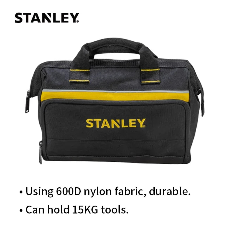 STANLEY Portable Tool Bag Open Design 12'' Comfortable Cotton Handle 15kg Load Capacity Large Capacity 1-93-330-23