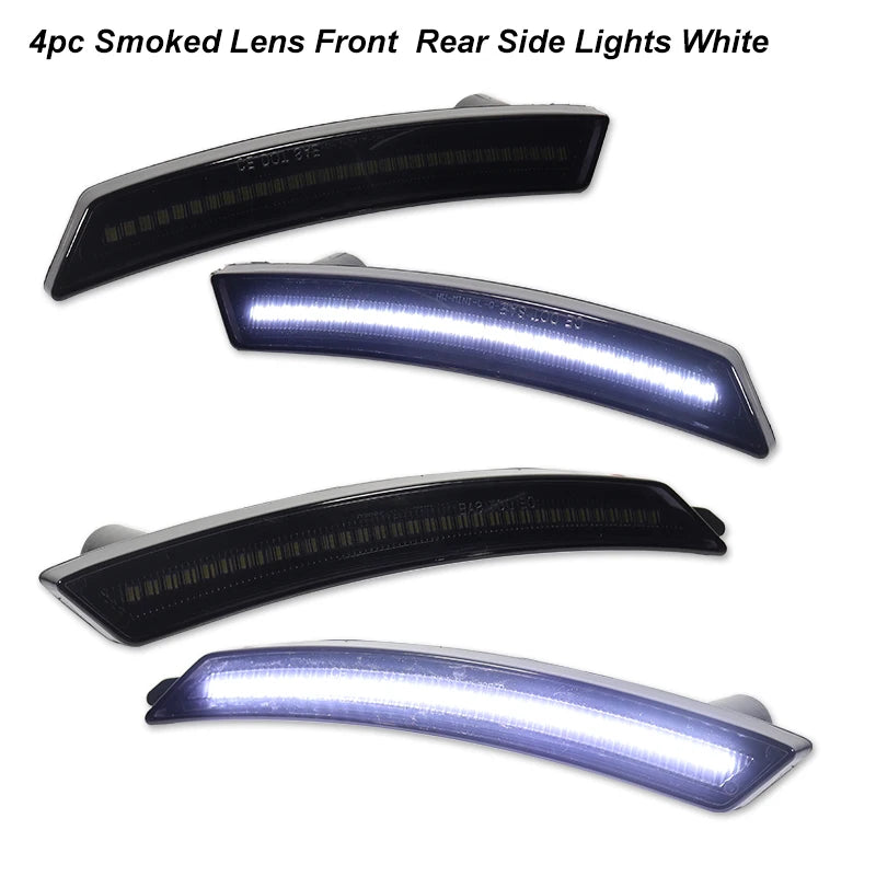 For Mini Cooper R55 R56 R57 R58 R59 R60 R61 Smoked Lens LED Side Marker Lamp Amber Front Red Rear Side Fender Lights