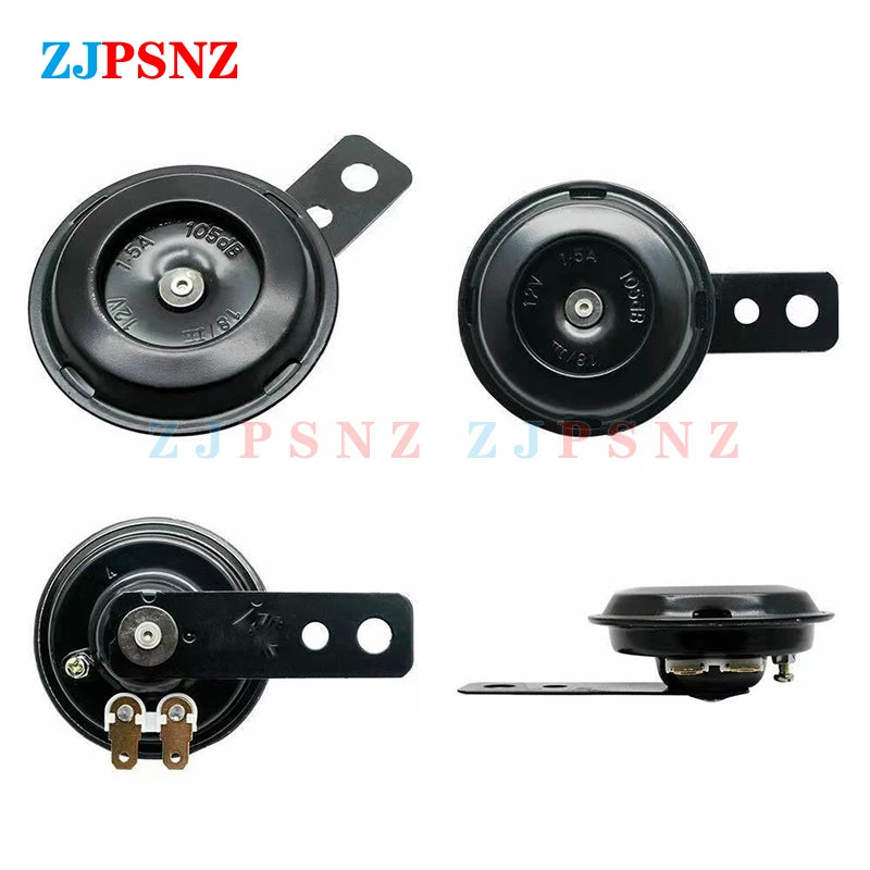 72V 60V 48V 36V 24V 12V 6V Scooter ebike Horn Motorcycle Electric Horn Kit 105Ddb 110db Super Loud Basin Horn Speaker Waterproof