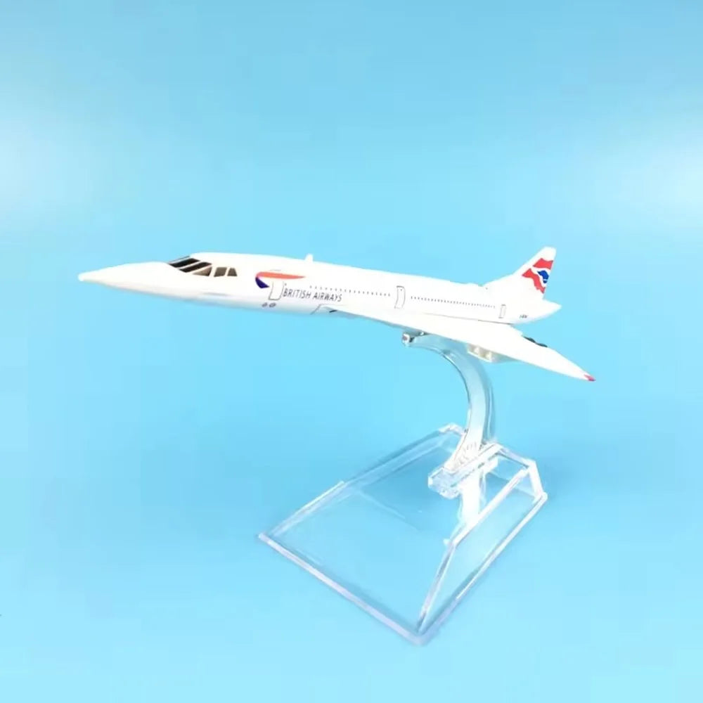 1:400 Scale 16cm Concorde British Airways Model Airliner Alloy Diecast Aviation Plane Model Toys Collection Home Decor Miniature