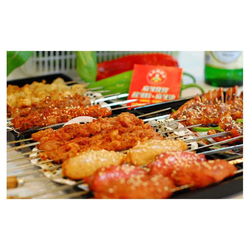 Stainless Steel Wooden Handle Barbecue Net Grilled Fish Clip 35x24 Cm Outdoor Grilling Tool