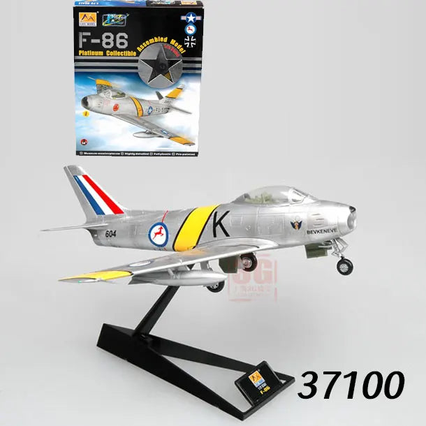 Easymodel 1/72 Scale Finished Military Aircraft Model Fighter Helicopter WWII and Modern Propeller Plane for Collection Display