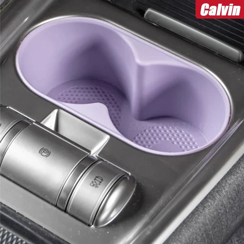 For BYD Dolphins 2022 2023 2024 Central Control Water Cup Holder Silicone Case Anti Slip and Waterproof Car Accessories