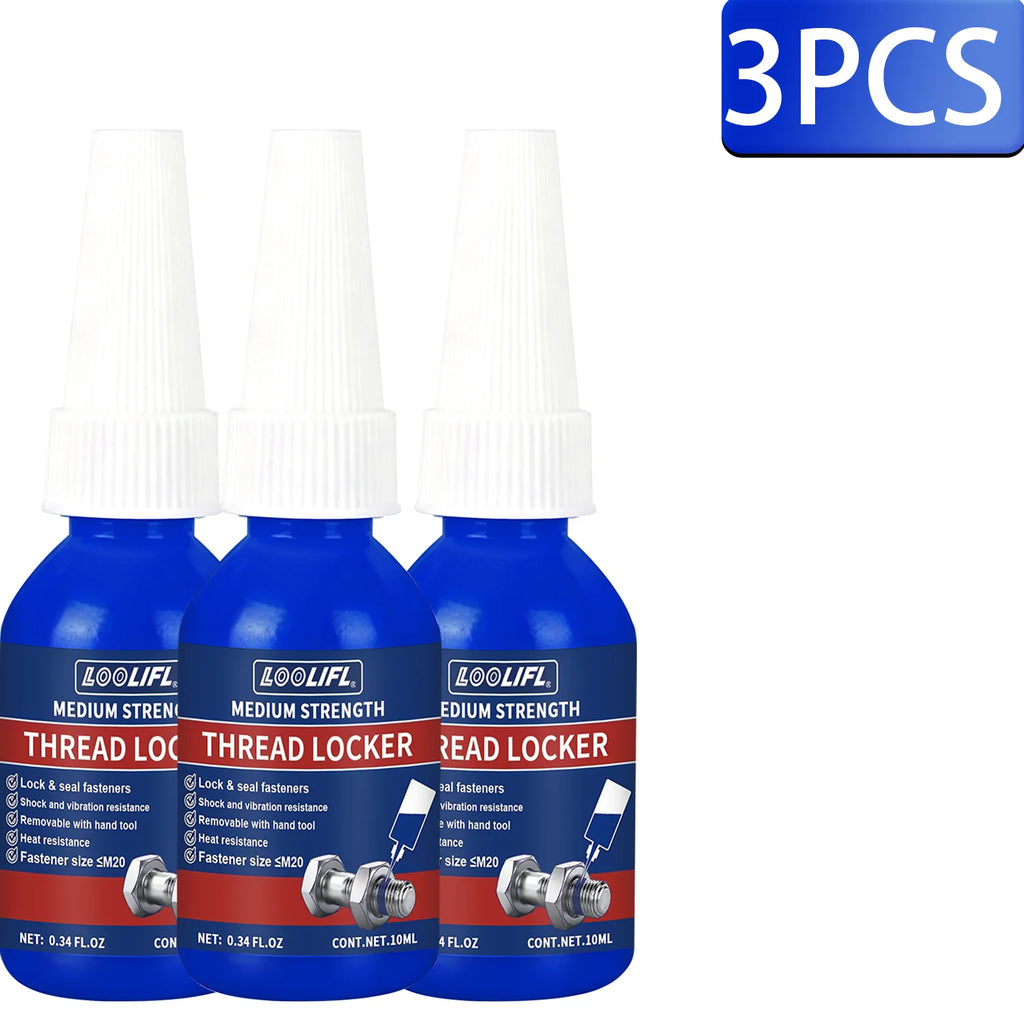 7PCS Threadlocker Screw Glue Quickly Cured Thread Locking Agent Anaerobic Adhesive Corrosion-Resistant Anti-Loosening Glue