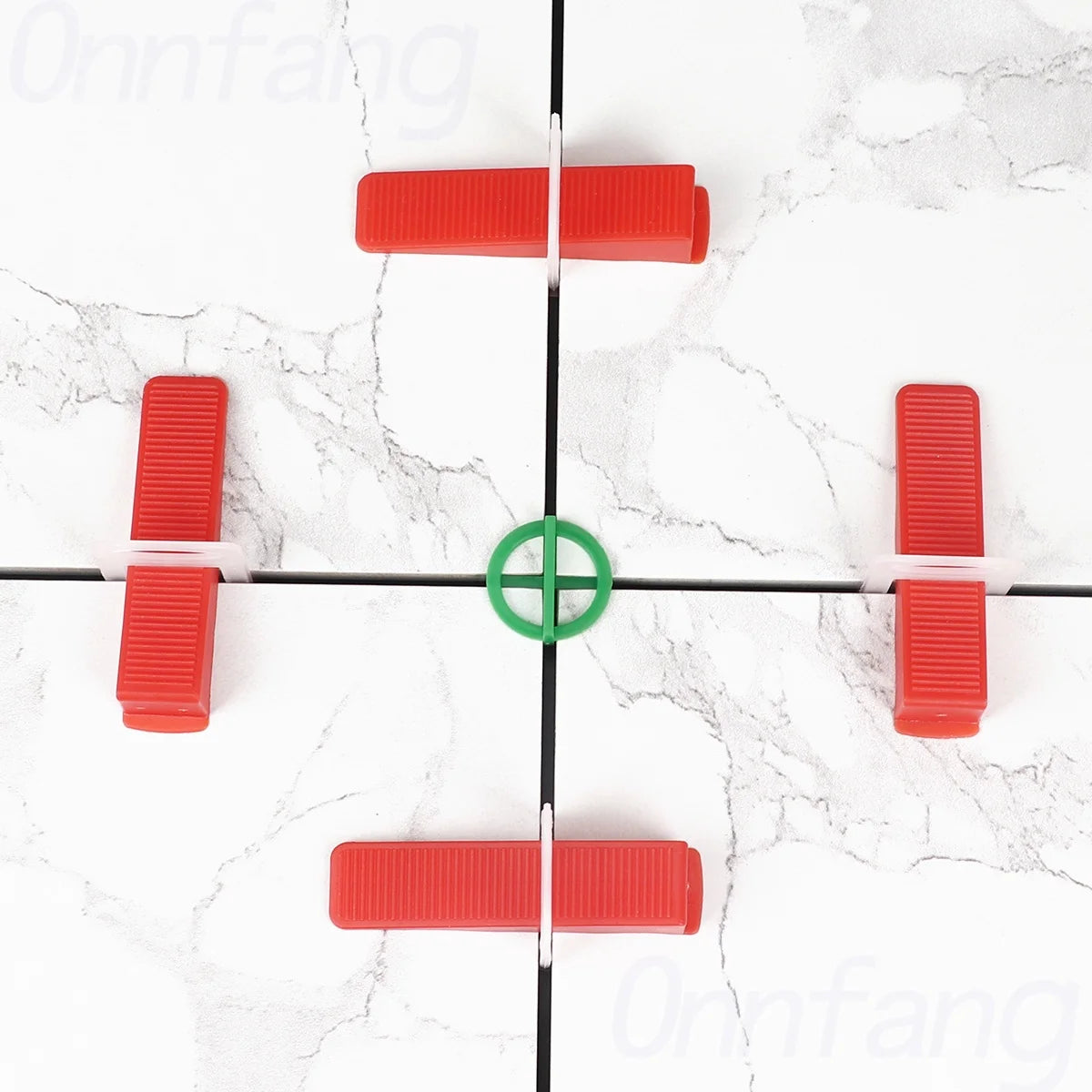 100PCS Double Size Tile Spacers Clips Wedge Ceramic Leveling System For Floor Wall Tile Gap Leveling System Construction Tools