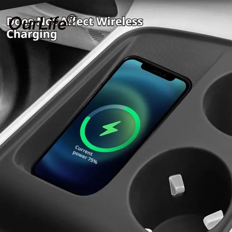 For Haval H6 4rd Gen 2026 2025 LHD Car Central Control Wireless Charging Silicone Pad Water Cup Holder Pad Interior Accessories