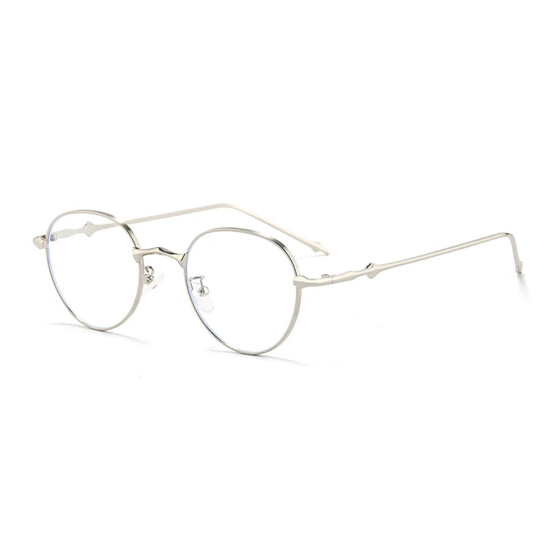 Hiking New Gradient Metal Frame Oval Anti Light Glasses Women Men Retro Eeyglasses Fashion Candy Color Glasses UV400 Female