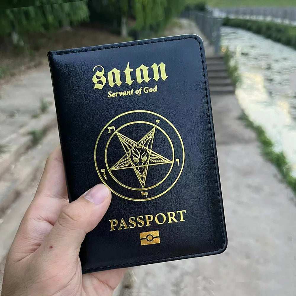 Passport Cover Anime Black Edition Travel Document Passport Holder
