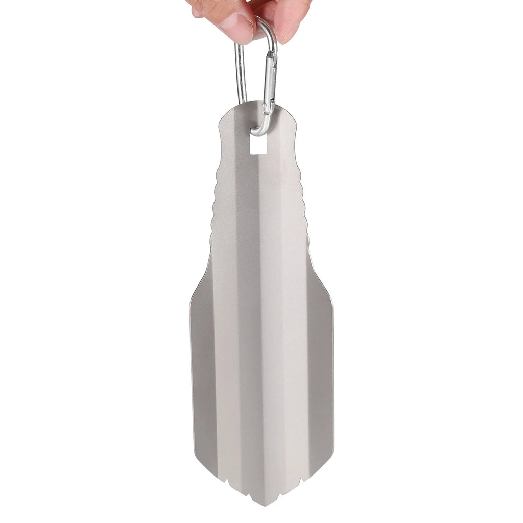 Lixada Titanium Camping Shovels Outdoor Compact Poop Shovel Trowel Ultralight Backpacking Multi Tool for Hiking Survival