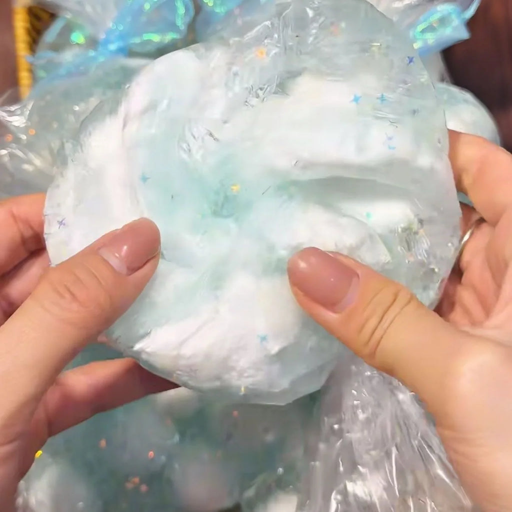 Ocean Tangyuan Crispy Handmade Ball Squeeze Toy Crunch Sound Fidget Squeeze Bag Soft Stress Relief Play Toy For Adults Relax