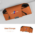 Magnetic Leather Car Visor Glasses Box Portable for BMW X1 X3 X5 X6 X7 1 3 5 6 7 Series G20 G30 G11 F15 F16 i7 Sunglasses Holder