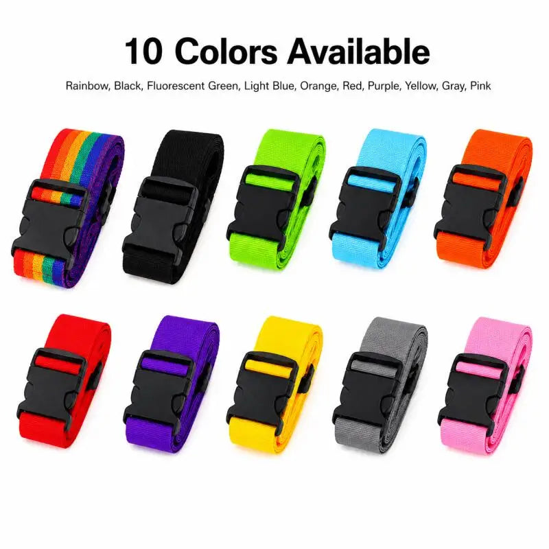 1 pcs nylon Luggage Strap Adjustable Travel Suitcase Buckles Strap Baggage Belt Travel Accessorises Suitcase Packing Seat Belt