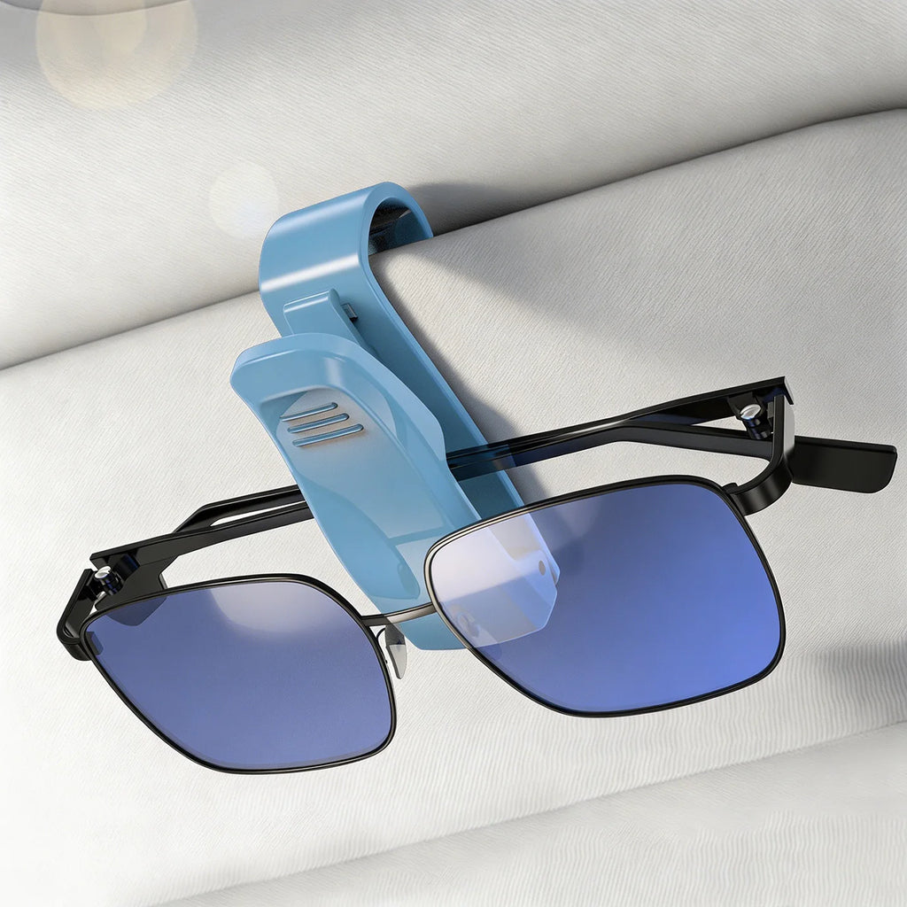 Universal Car Auto Sun Visor Glasses Box Sunglasses Clip Card Ticket Holder Fastener Pen Case Eyeglasses Clips Accessories
