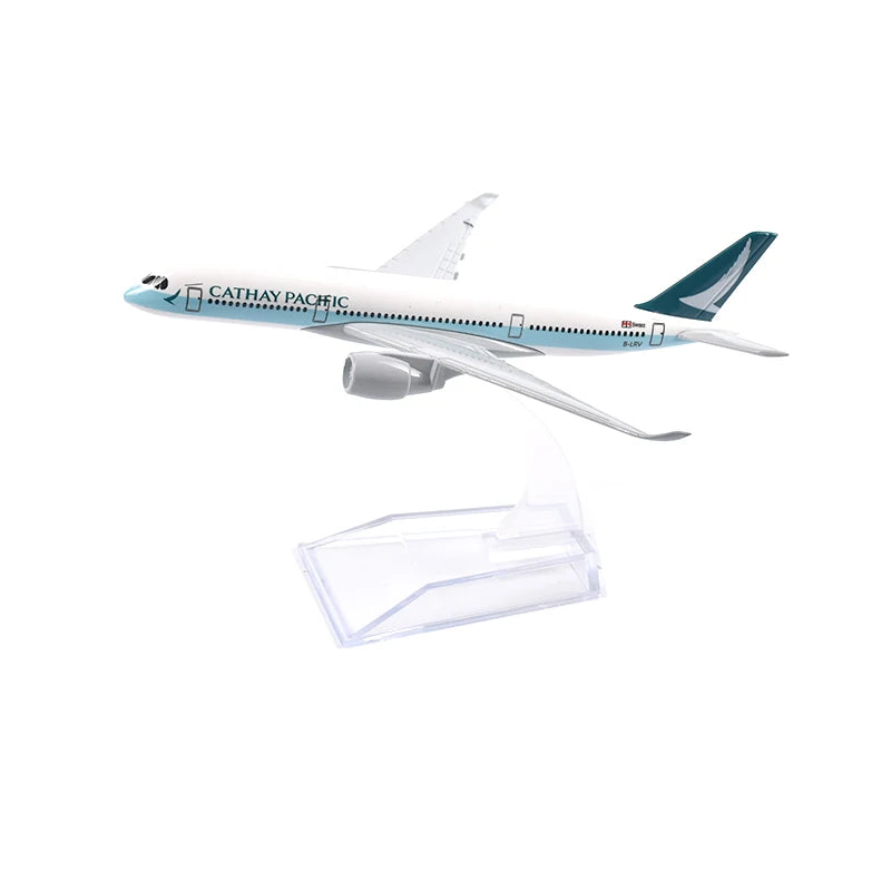 JASON TUTU 16cm Cathay Pacific B747 Model Airplane Diecast Metal 1/400 Scale Planes ﻿