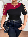 2025 Plus Size New Women's Fashion T-Shirt Tops For Spring And Summer In Europe And America