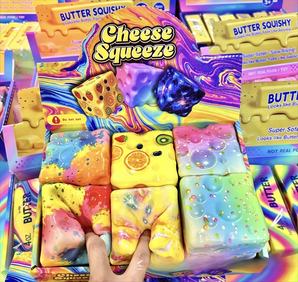 1/6/12pcs Soft Slow Rebound Butter Stick Realistic Silicone Squeeze Stress Relief Gadget Funny Anti-Anxiety ﻿Squeeze Party Gift