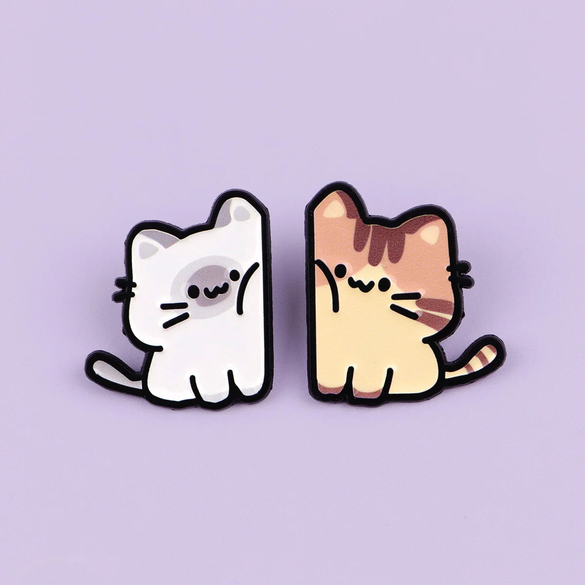 Iced Coffee Quotes Enamel Pin Cartoon Cat Brooches For Women Collar Lapel Pin Dog Badges Party Gifts Clothing Accessories