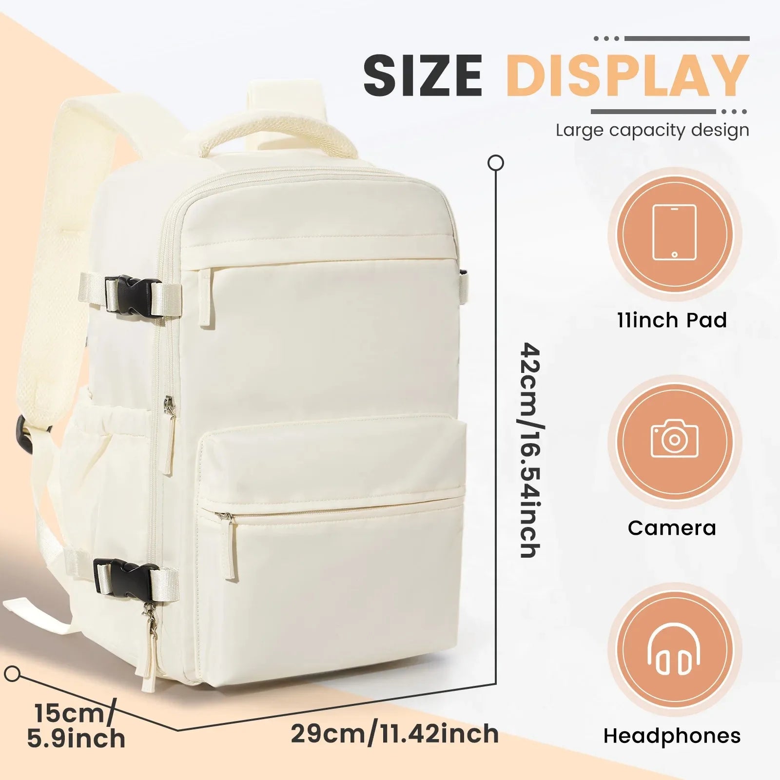 Ryanair 40x20x25 Cabin Bag Men Air Vacuum Compression Backpack Hand Luggage Laptop Backpack,42x29x15 Vacuum Clothing Storage Bag