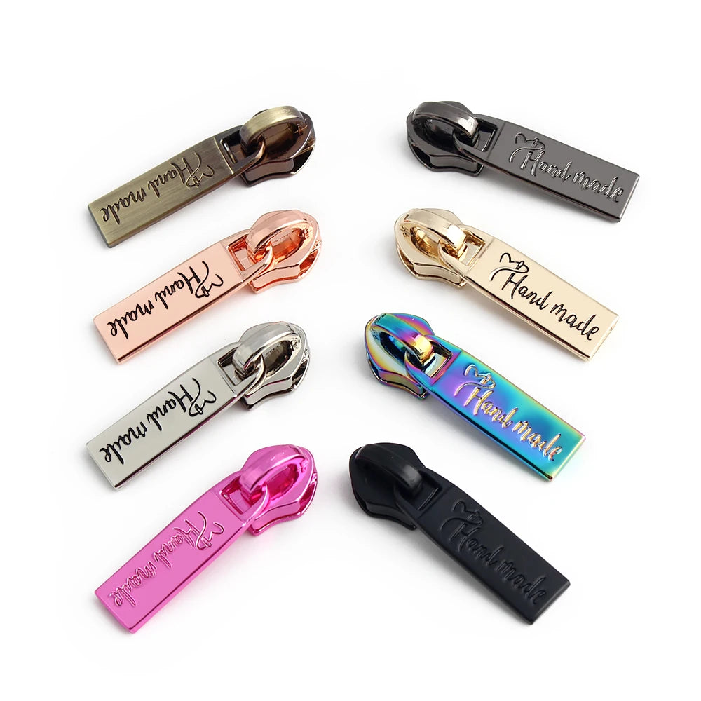 10/30/50/100Pcs 5# Zipper Slider For Nylon Zipper Handmade Zipper Pulls Bag Purse Zip Puller Head DIY Garment Sewing Accessories