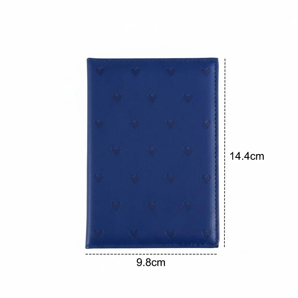 New High Quality Luxury Love Printed Passport Protective Cover PU Leather Portable Document Protector Case Cute Passport Holder