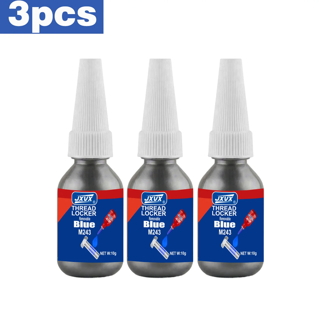 Blue Medium Strength Threadlocker Removable Quick-Drying Screw Locking Agent Industrial Thread Sealant 50ml Thread Locking Liquid Strong Anti-Slip Thread Fixing Adhesive easy to apply.