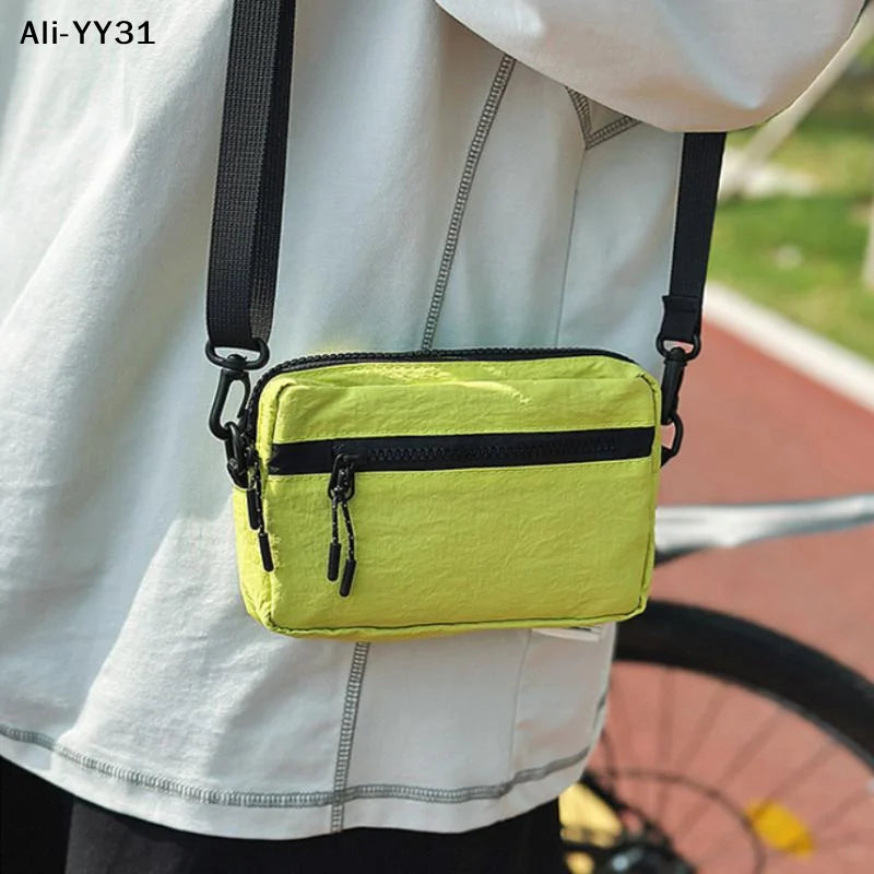 【A31】New Niche Crossbody Bag Mini Mobile Phone Bag Daily Travel Cycling Bag For Match Outdoor Casual Tissue Coin Purse