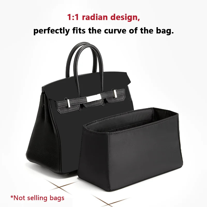 Bag Insert for Birkin 25 Purse Organizer with Support Shaper Tidy Storage Space-Saving Lightweight Durable Bag