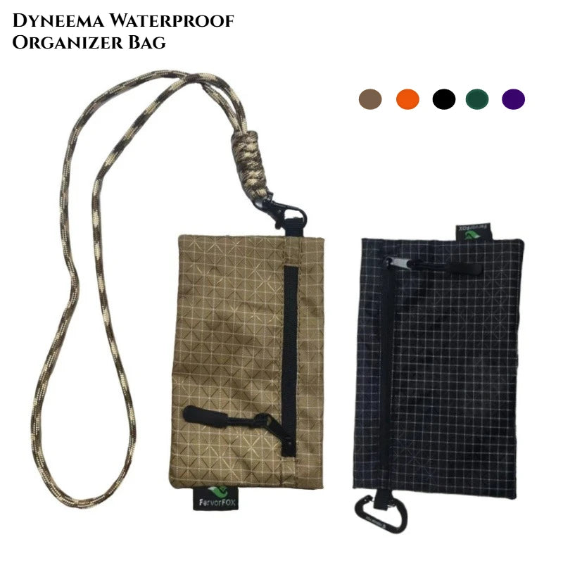 Ultralight Waterproof Organizer Wallet Dyneema Wear-resistant Card Pouch Outdoor Travel Hiking Anti-Tear Portable Coin Cash Bag