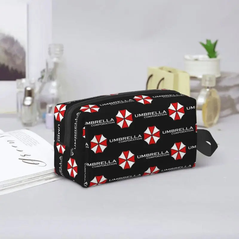Umbrella Corporation Travel Storage Bags Portable Toiletry Bag Reusable Waterproof Makeup Cosmetic Bag Pouch for Women Men