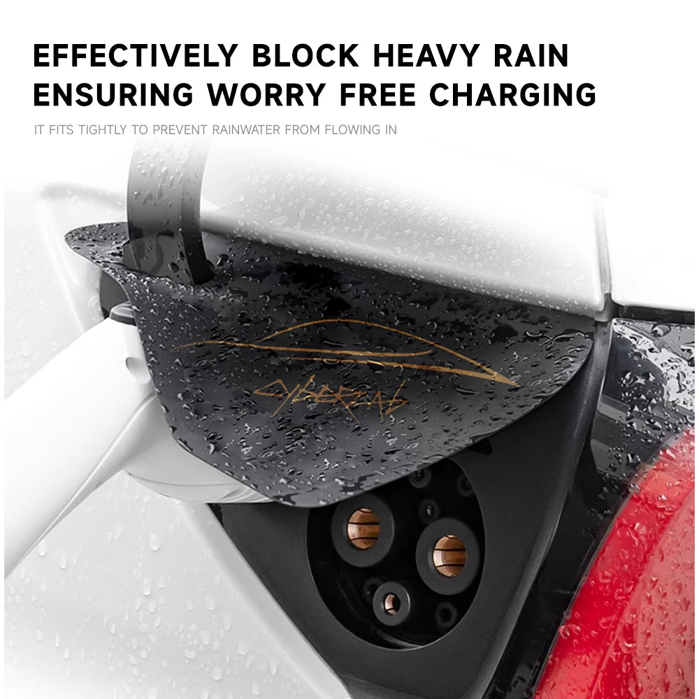 FIt For Tesla Model 3 Highland Model Y Charging Port Rainproof and Dustproof Silicone Protective Cover Automotive Parts