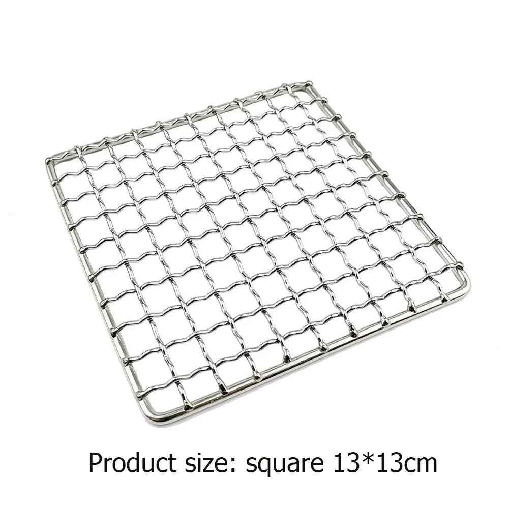 BBQ Grilling Baskets Non Stick Folding Grill Basket Stainless Steel Barbecue Grill Basket for Fish Vegetables Steak Shrimp Chops