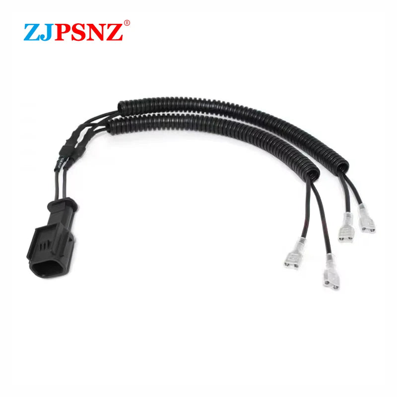  Snail Horn Male Socket Conversion Plug 4Wire Dedicated Horn Refit Double Horn 1-to-2 Wiring Harness for Single to Dual Horn