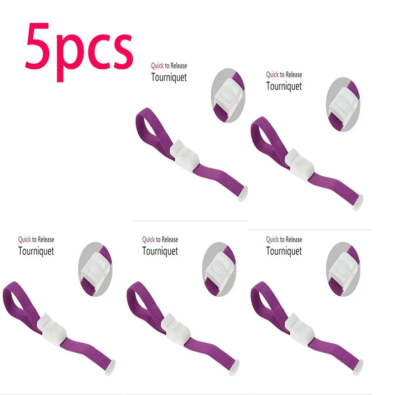1pcs-10pcs Aid Colorful Emergency lock tourniquet Nursing rescue kit Medical tourniquet First aid outdoor camping survival kit