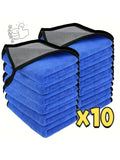 10-1Pcs Microfiber Cleaning Towel Car Cleaning Cloths Professional Detailing Car Drying Microfiber Towel Wash Towels Accessories