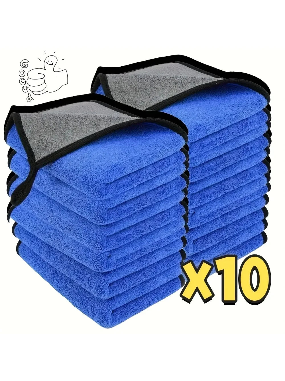 10-1Pcs Microfiber Cleaning Towel Car Cleaning Cloths Professional Detailing Car Drying Microfiber Towel Wash Towels Accessories