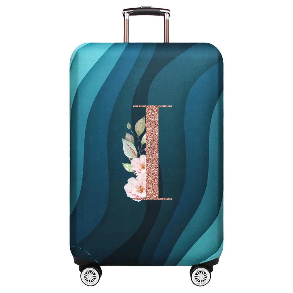 Luggage Covers 18-32inch Protector Travel Luggage Suitcase Protective Cover Stretch Dust Covers Print Rose Gold Letter Series